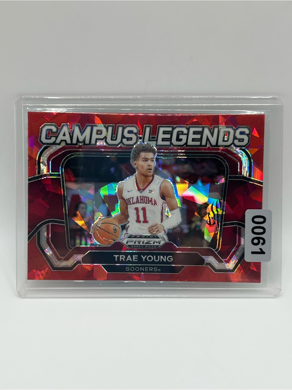 Trae Young Oklahoma Campus Legends Panini Prizm Draft Basketball Card 🏀 Red Holo